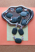 Handmade necklaces by Marveyra handcrafted in Puerto Rico featuring unique artisan designs, stainless steel details, pearls, natural-inspired elements, charms, chains, and contemporary accents. Every piece is created to stand out with an alternative, beach-inspired, unisex aesthetic and can be layered or styled for everyday wear. / Collares artesanales de Marveyra hechos a mano en Puerto Rico con diseños únicos, detalles en acero inoxidable, perlas, elementos inspirados en la naturaleza, dijes, cadenas y ac